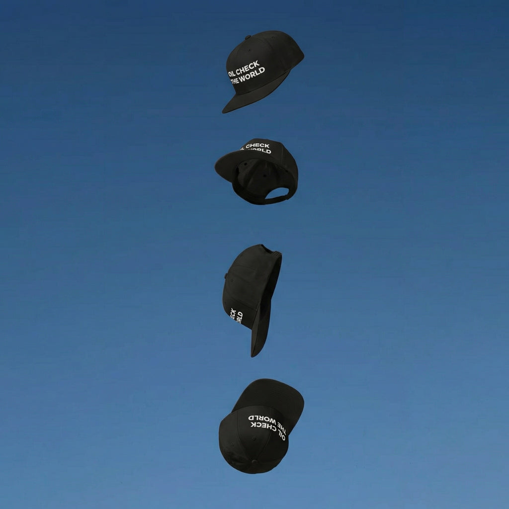 Flat Oil Check The World Hat