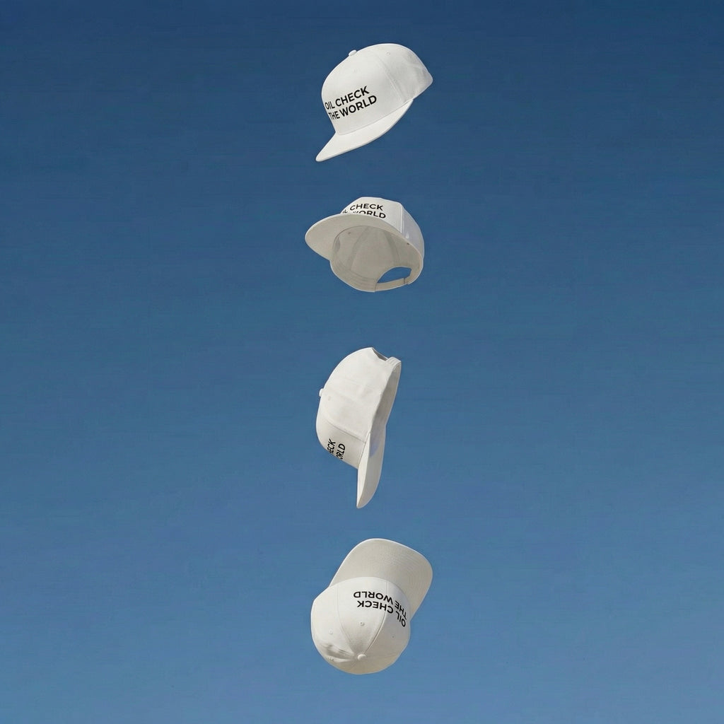 Flat Oil Check The World Hat